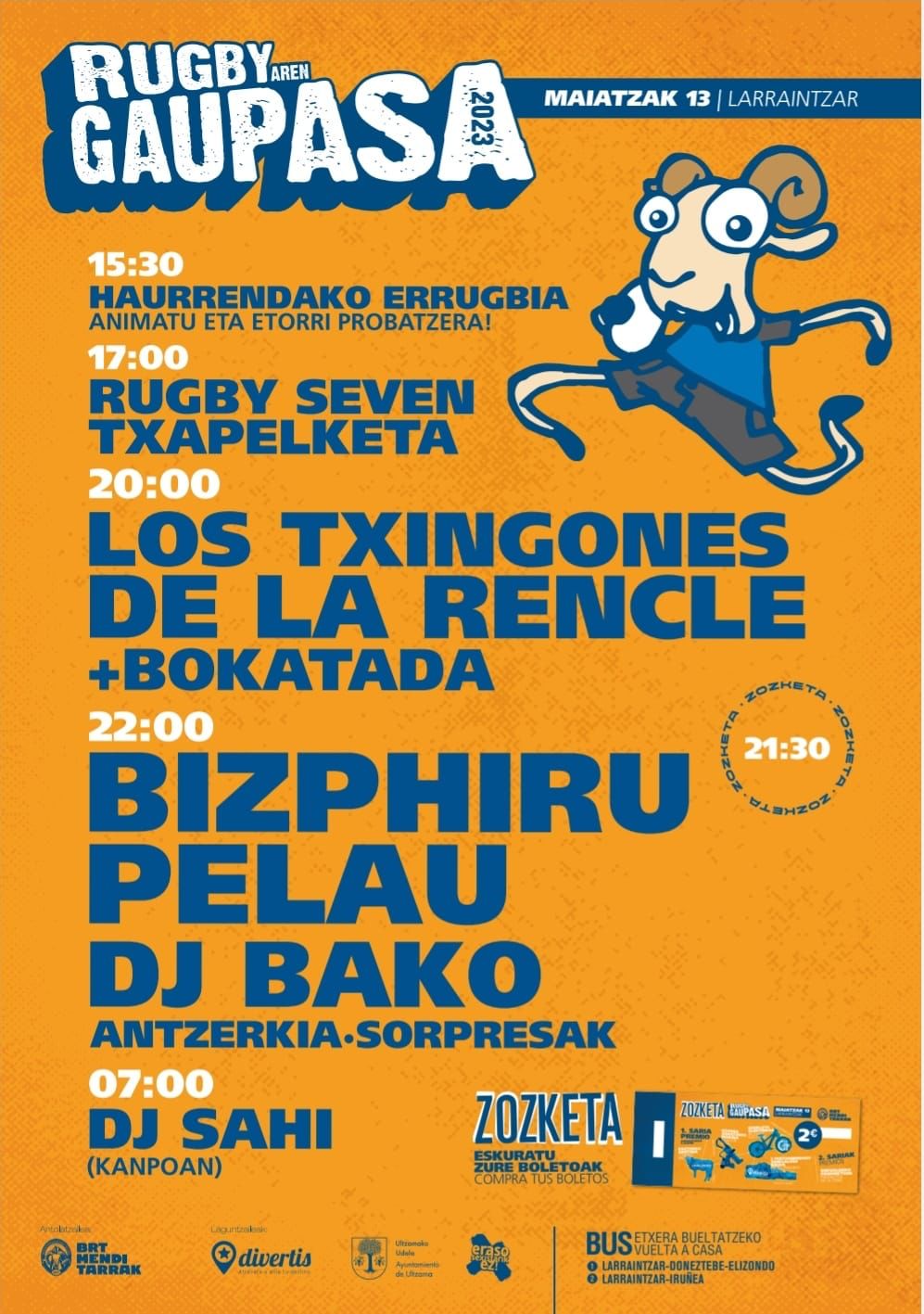 El 13 de mayo se celebra la Gaupasa de Rugby 2023. &iexcl;An&iacute;mate!